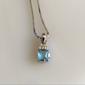 Swarovski Aqua Crystal Necklace